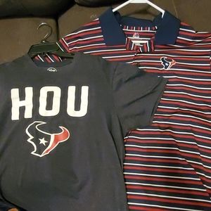 MENS HOUSTON TEXANS SHIRT LOT XXL